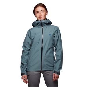 Black Diamond Gore-Tex Liquid Point Shell Rain Jacket Storm Blue